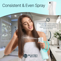 BeautifyBeauties spray bottle for hairstyling with smooth mist