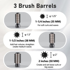 Beautimeter hair dryer brush one-and-half-inch barrel ideal for bob-length styles