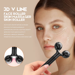 Beauty Bar T-shaped facial massager demonstrating high-frequency vibration for stimulating circulation