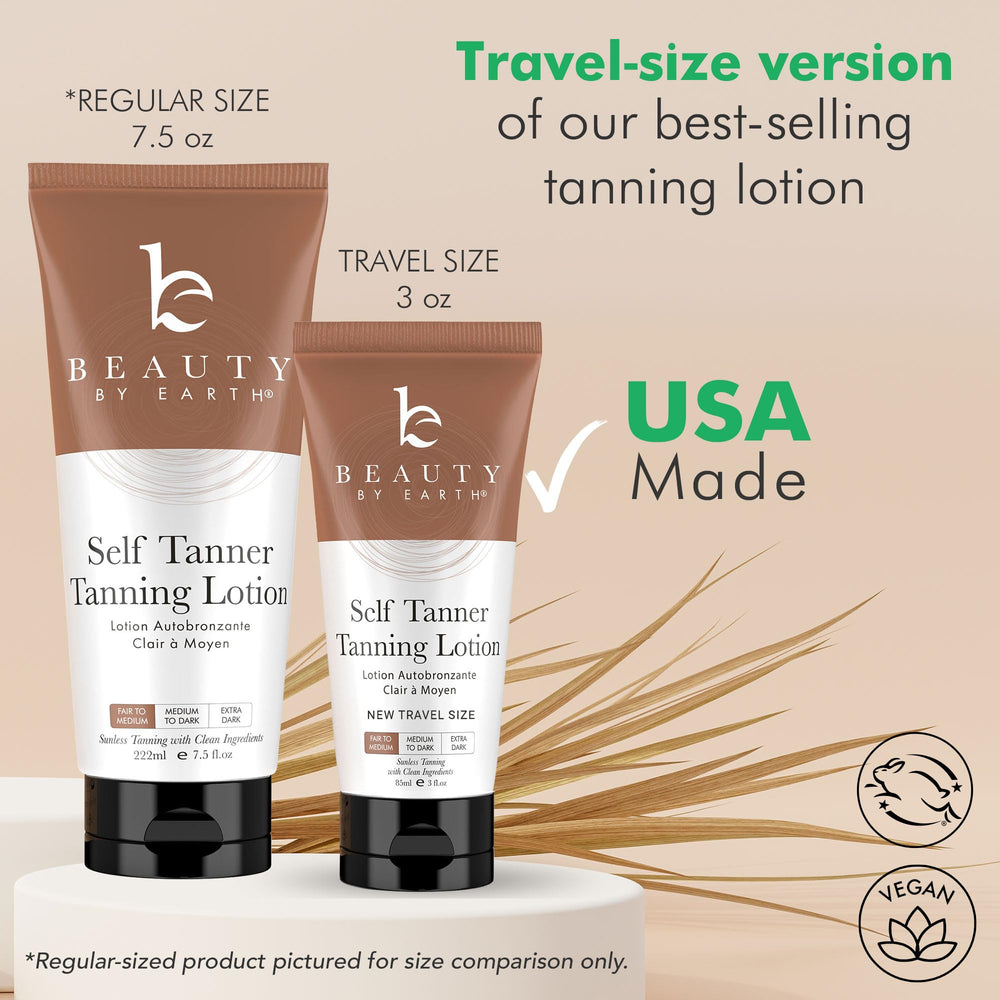 Beauty by Earth application smooth-glide for streak-free, comfortable tanning
