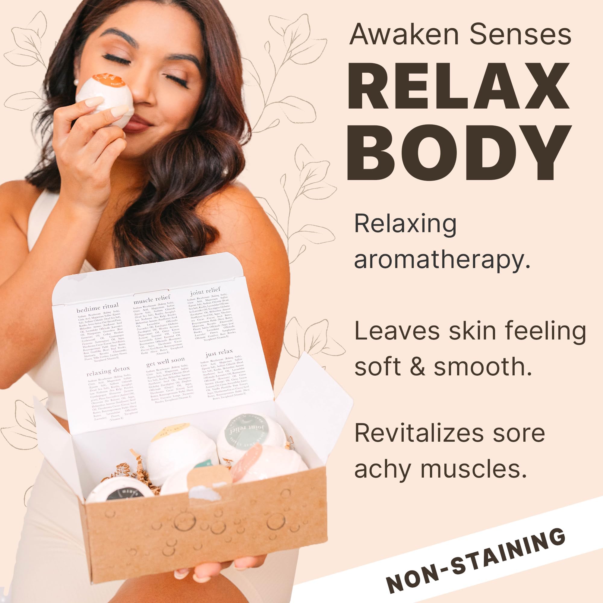Beauty by Earth Bath Bombs Gift Set dye-free and fragrance-free for a pure soak
