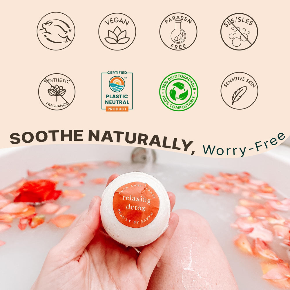 Beauty by Earth Bath Bombs Gift Set spa gift idea for relaxation at home