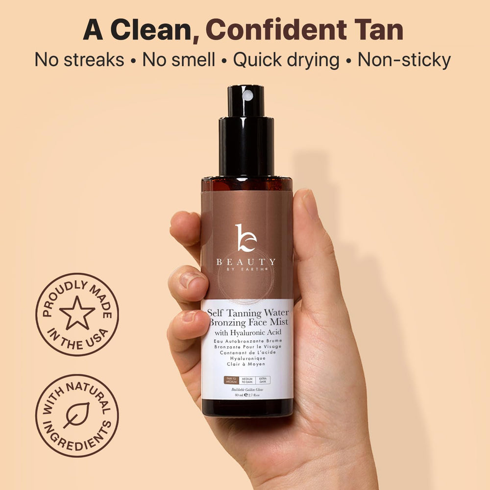 Close-up of Beauty by Earth formula texture for smooth finish