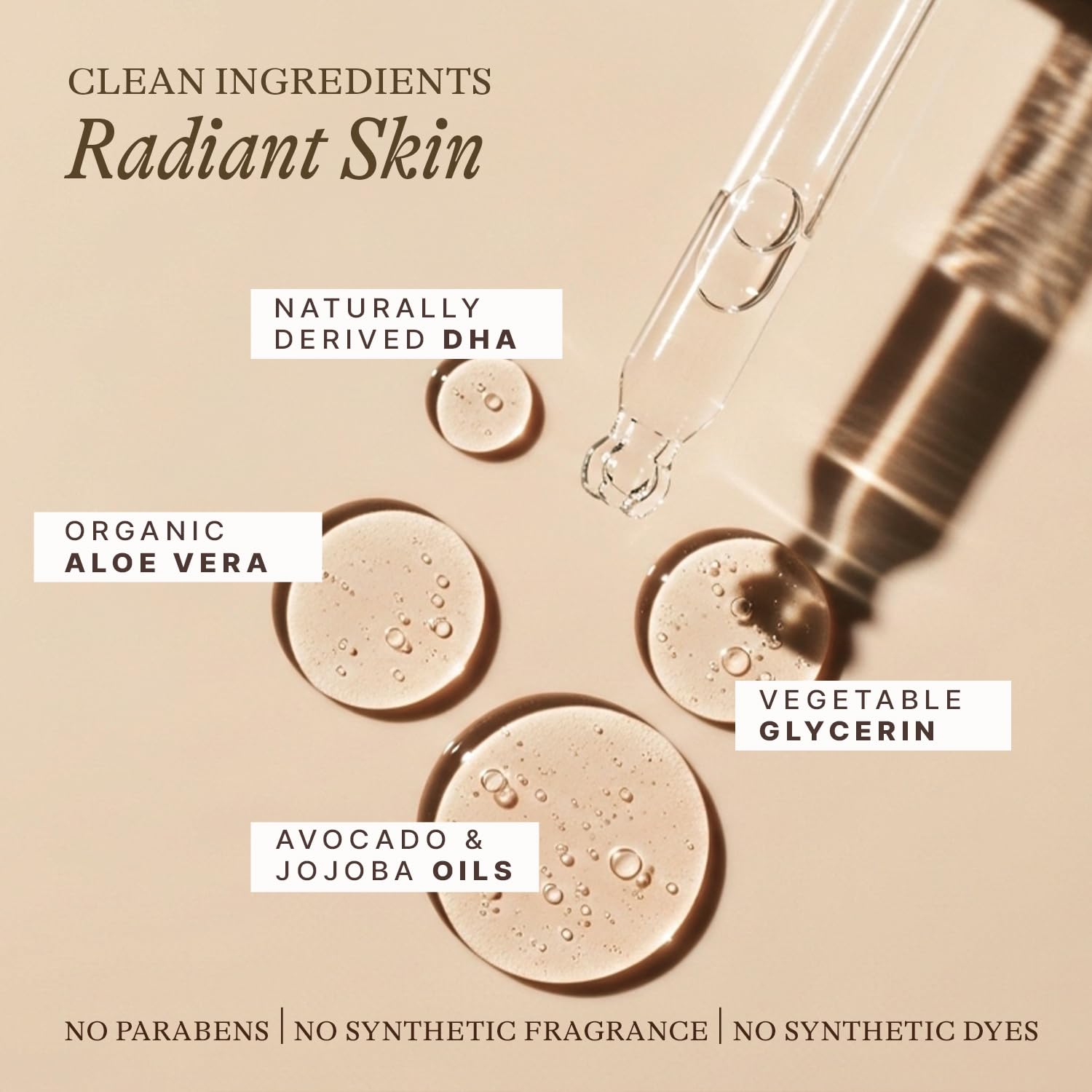 Beauty by Earth blends drops for even medium shade on skin.