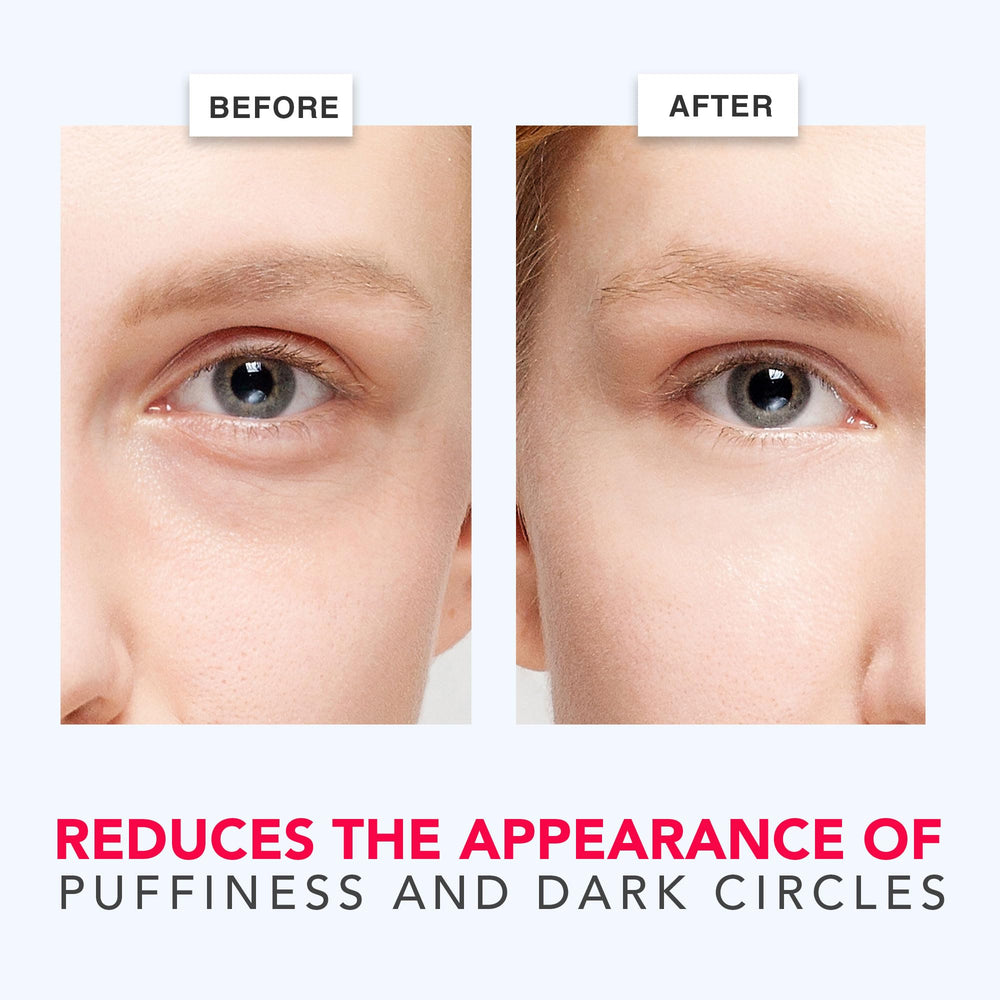 Beauty by Earth caffeine eye cream dark circles swatch suggesting brighter under-eye area