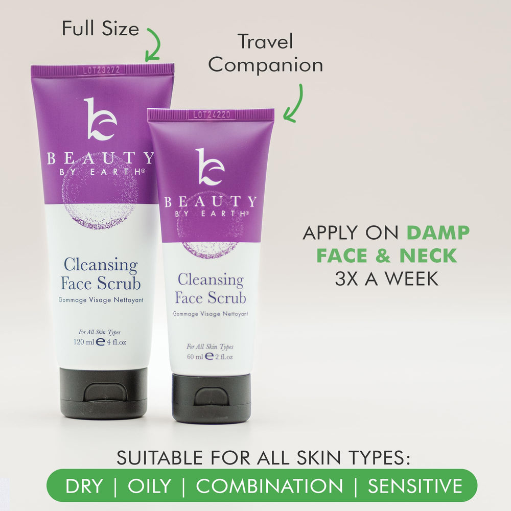 Beauty by Earth smooths skin texture with microdermabrasion like exfoliation.