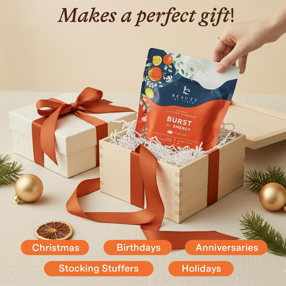 Beauty by Earth gift-ready steamers ideal for stockings and occasions.