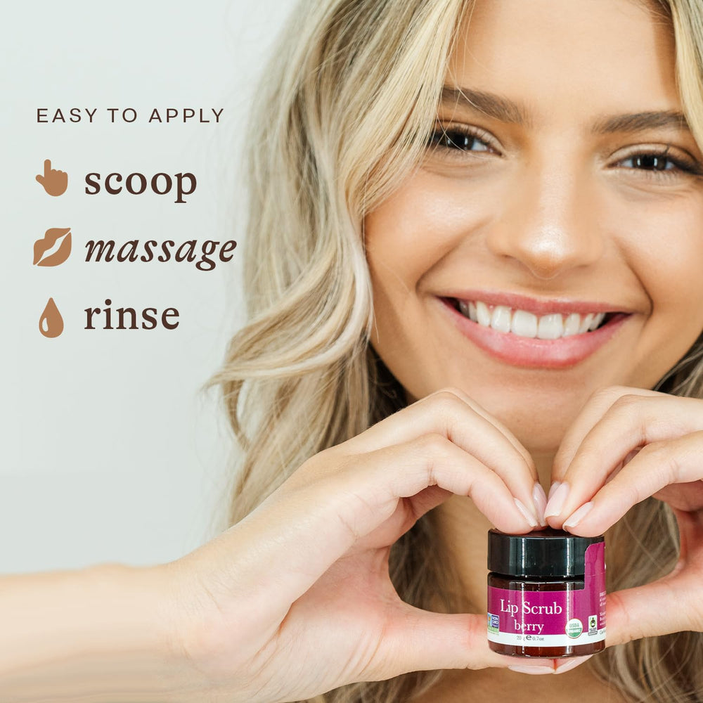 Beauty by Earth berry lip scrub makes a thoughtful stocking stuffer for holidays.
