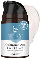 Beauty by Earth hyaluronic acid moisturizer jar for deep hydration and glowing skin