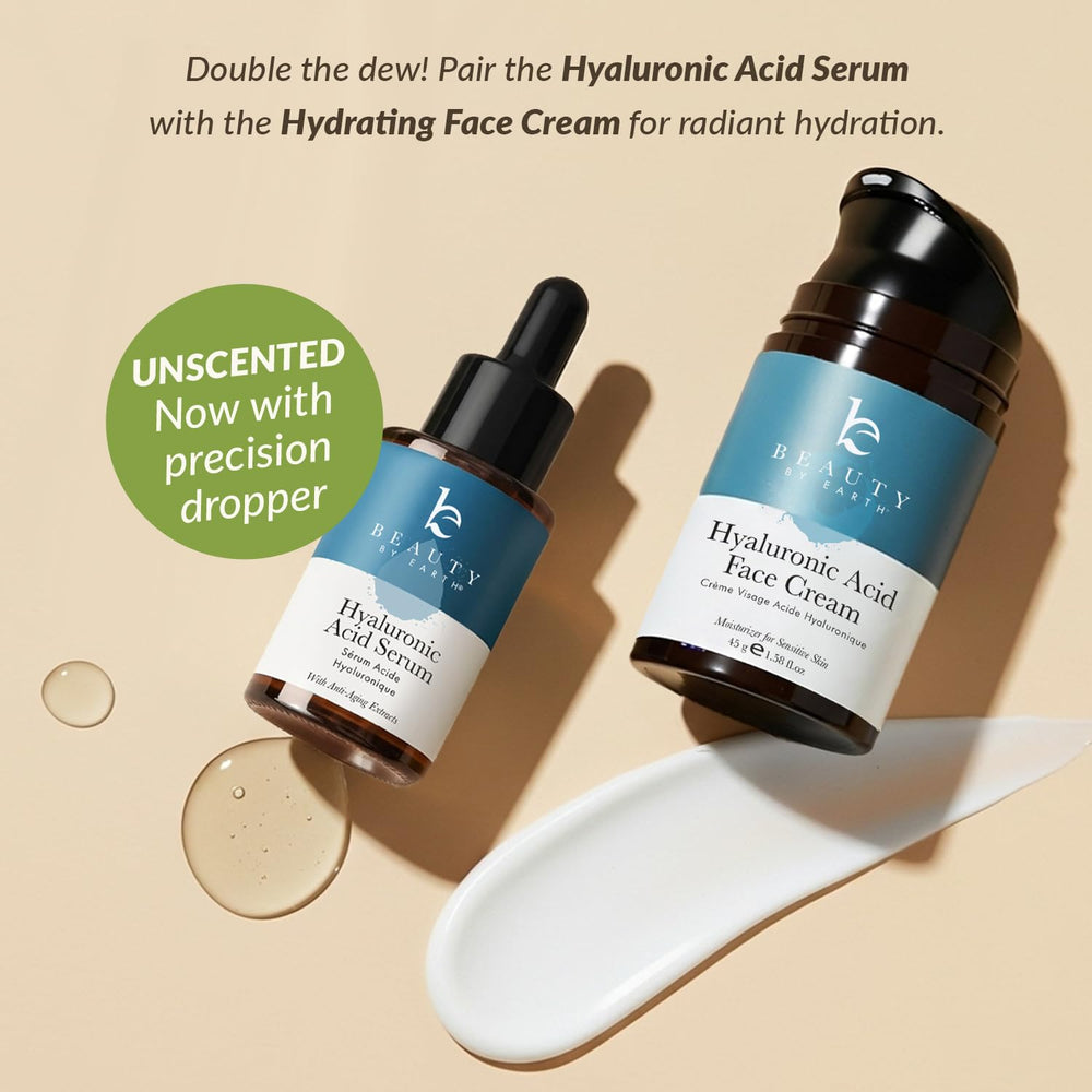 Beauty by Earth hyaluronic serum fragrance free formula for sensitive skin