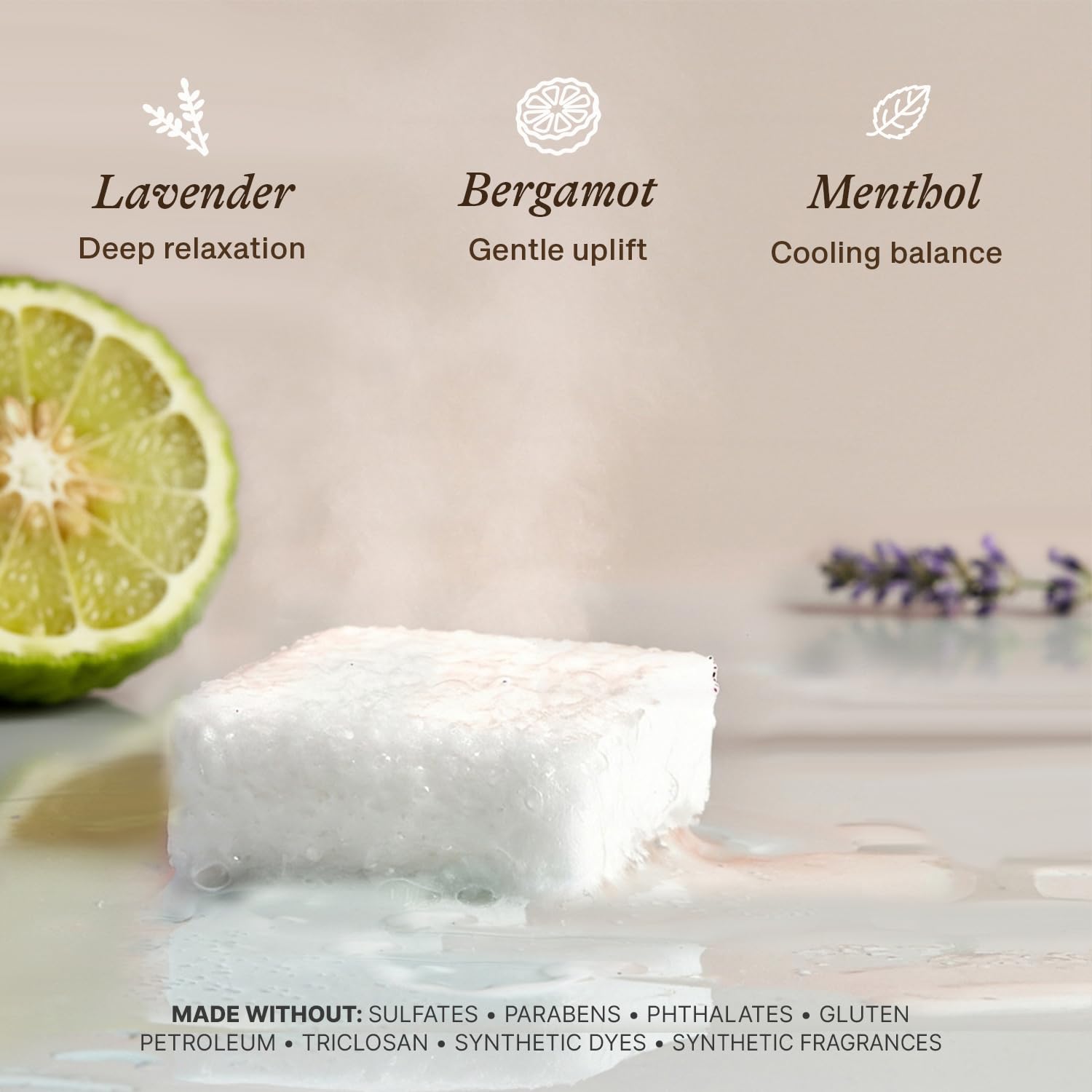 Beauty by Earth USA-made label highlights natural ingredients.