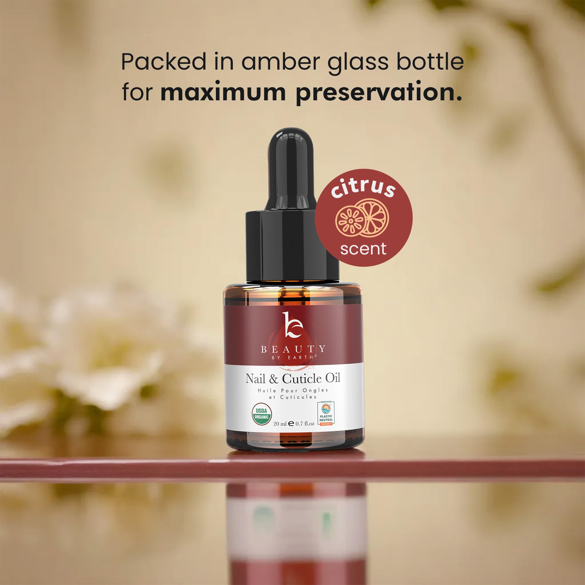 Beauty by Earth USA-made label signals quality and local production.
