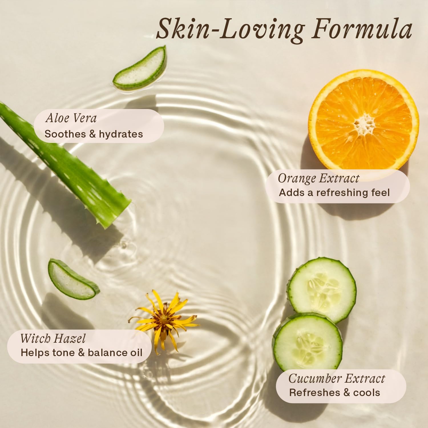 Beauty by Earth makeup remover ingredients close-up highlights vegan, paraben-free formula