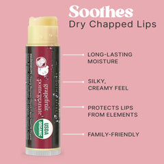 Beauty by Earth organic beeswax lip balm, nourishing, naturally sourced ingredients.