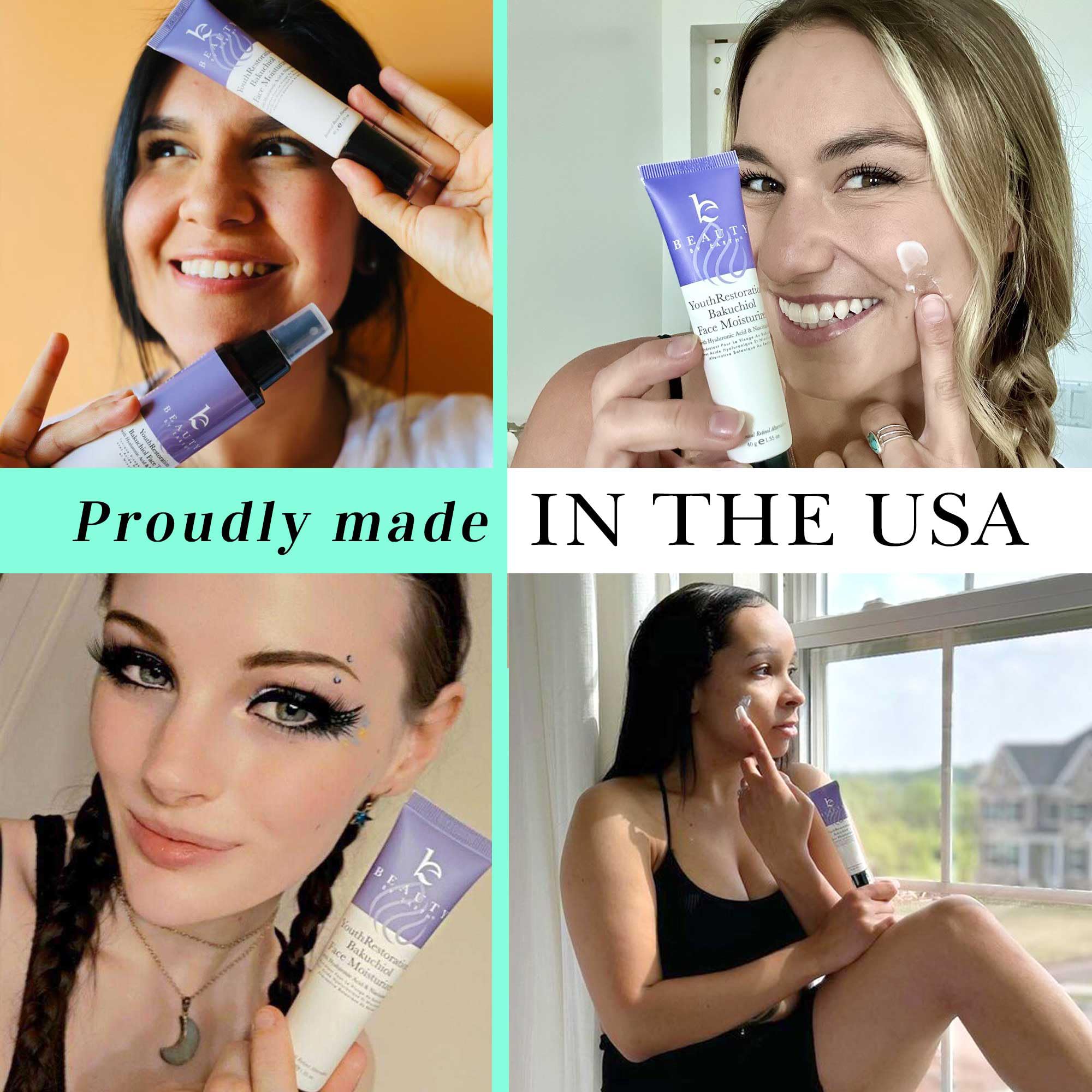 Beauty by Earth packaging with pump bottle supports easy, mess-free application
