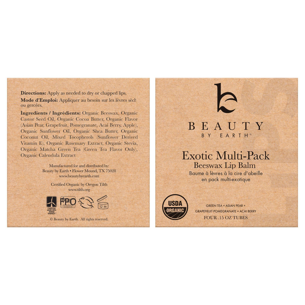 Beauty by Earth packaging image, USA-made packaging perfect for gifting.