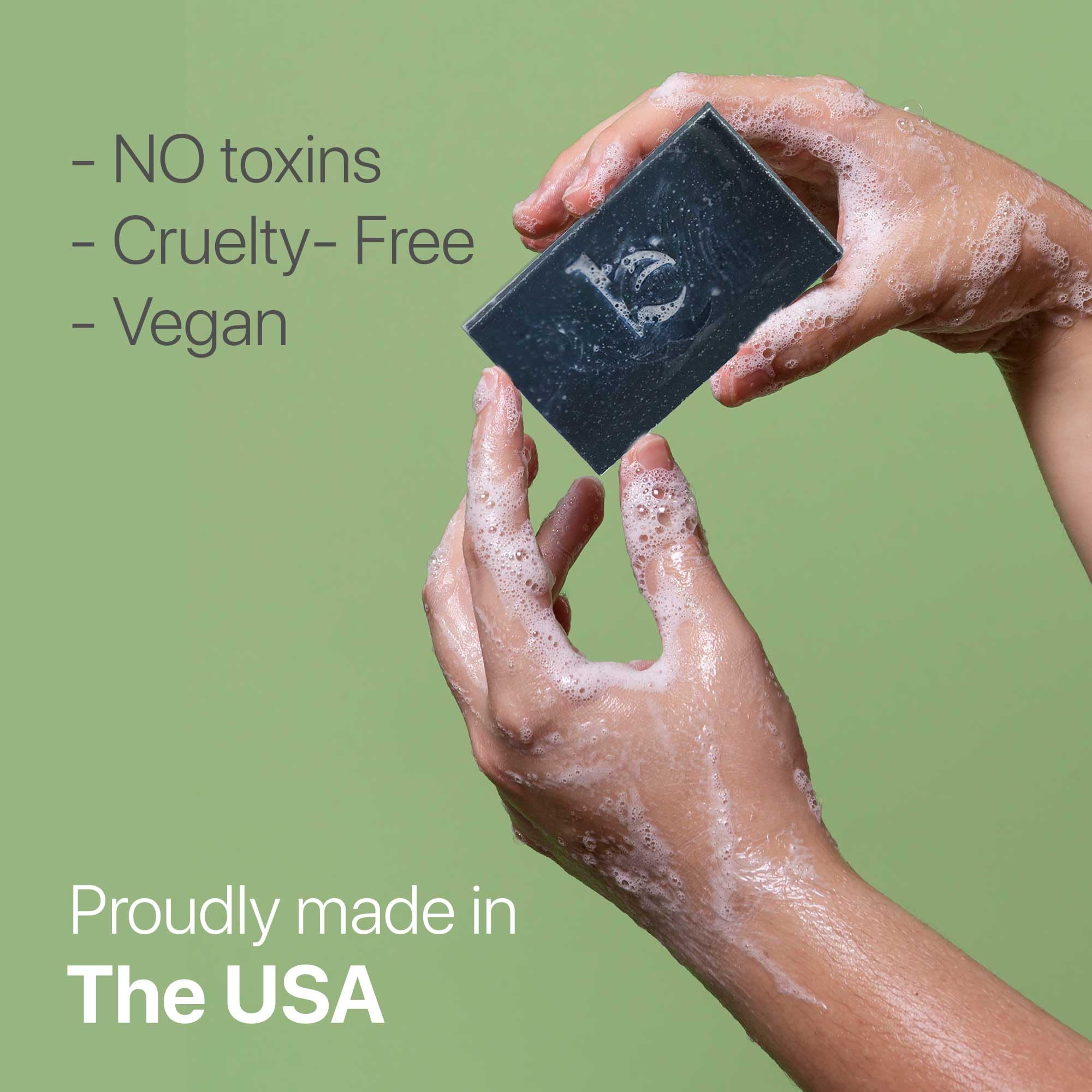 Beauty by Earth USA-made badge demonstrates handmade quality and cruelty-free care