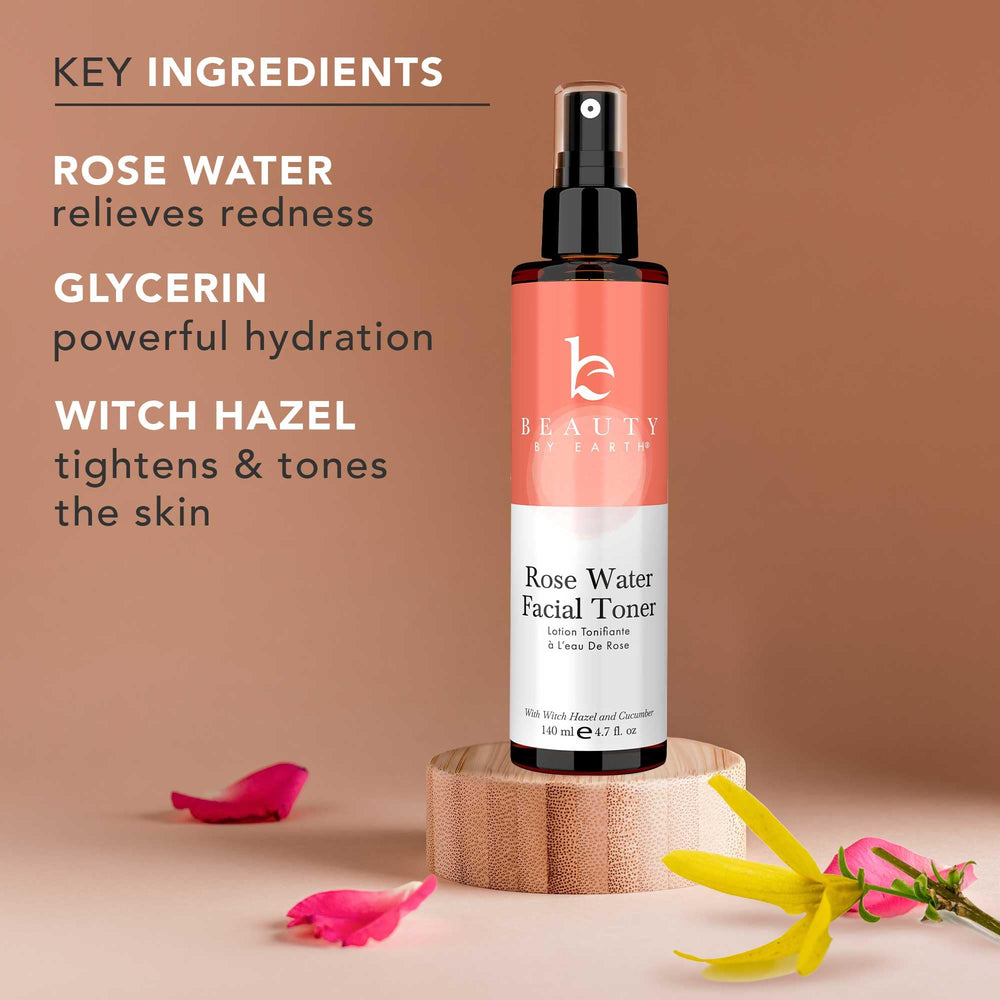 Beauty by Earth refreshing mist on face for a quick pick-me-up.
