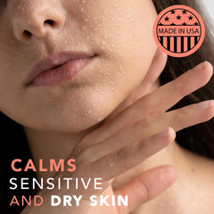 Beauty by Earth rose water toner application spritz on skin for gentle toning.