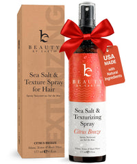 Beauty by Earth sea salt spray bottle for natural texture and everyday styling.