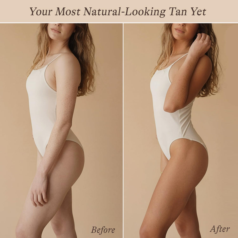 Beauty by Earth self-tanner mitt ready for smooth, streak-free application