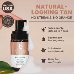 Beauty by Earth color swatch shows natural sun-kissed tone without orange.