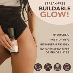 Beauty by Earth mousse dye-free formula delivers safe, streak-free tanning.