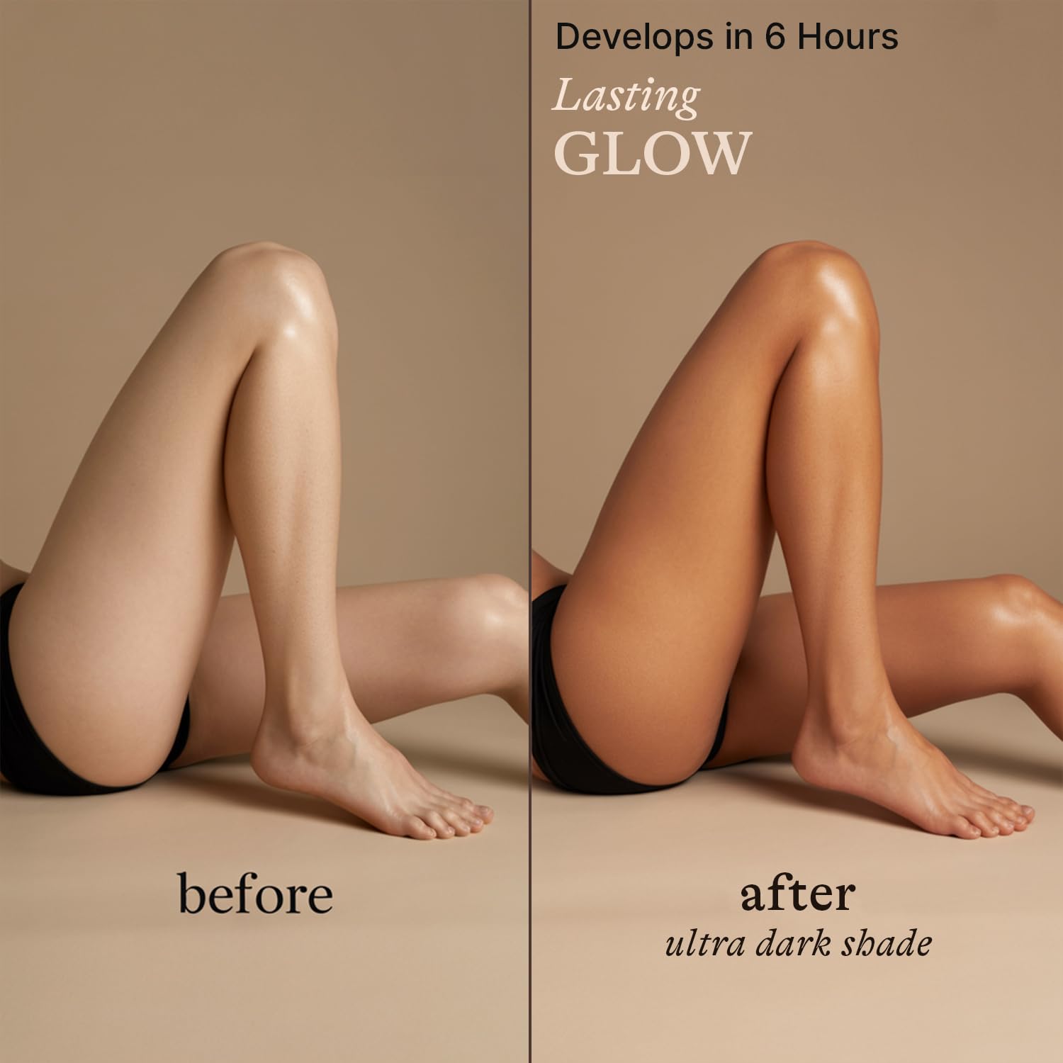 Beauty by Earth self-tanner mousse foam dispense shows quick, even application for streak-free results.