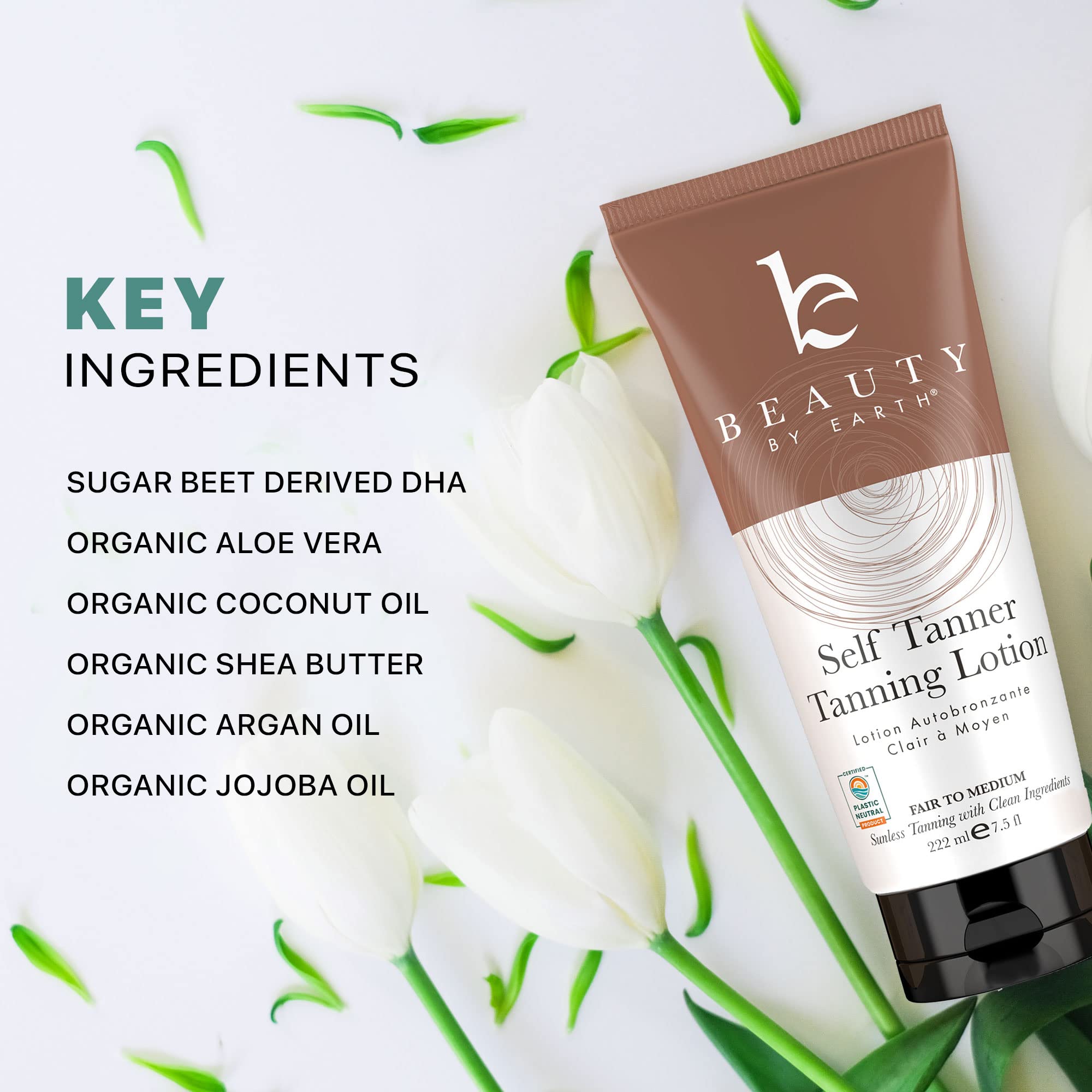 Beauty by Earth packaging photo emphasizes USA-made, clean ingredients.
