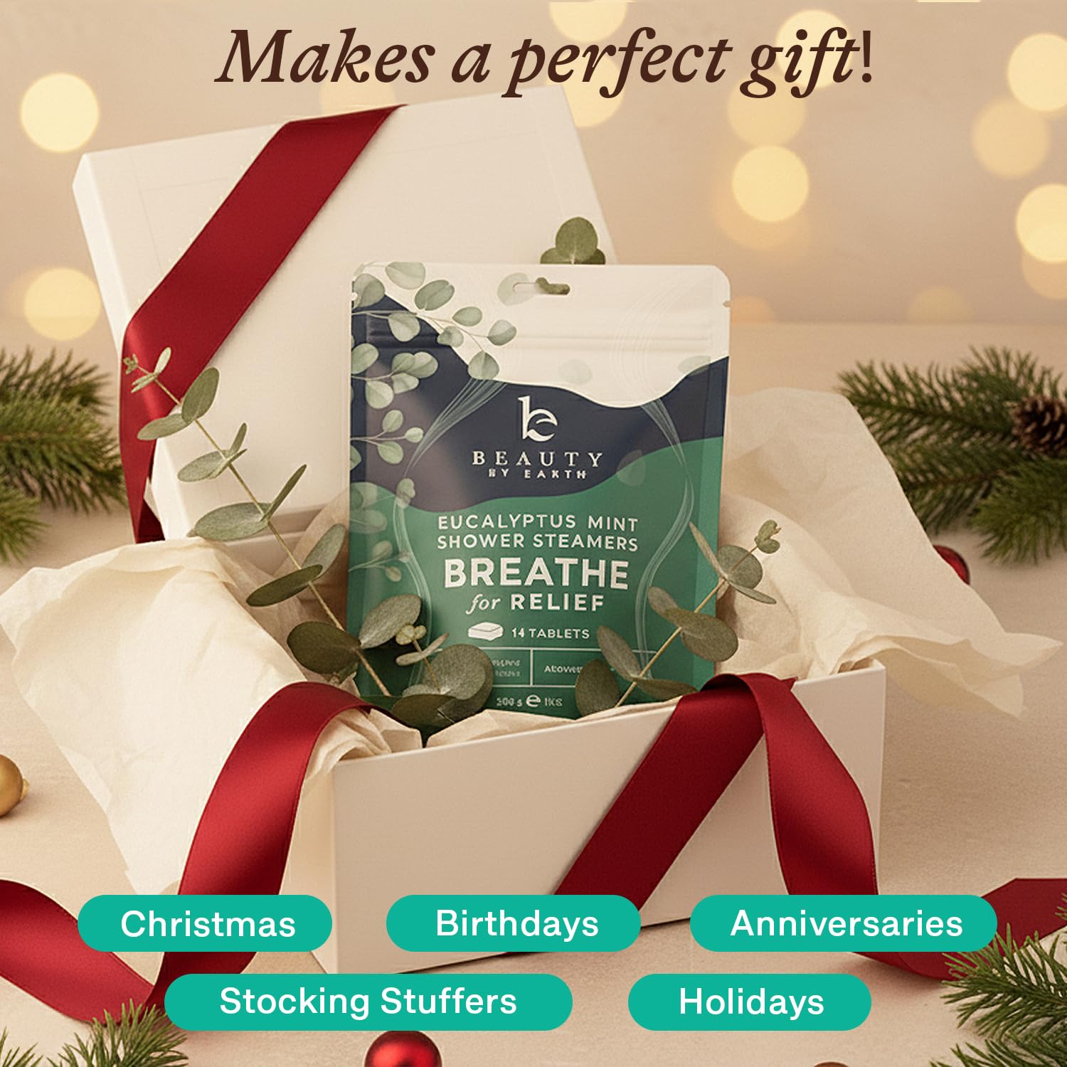 Beauty by Earth large size shower steamers offer long lasting scent
