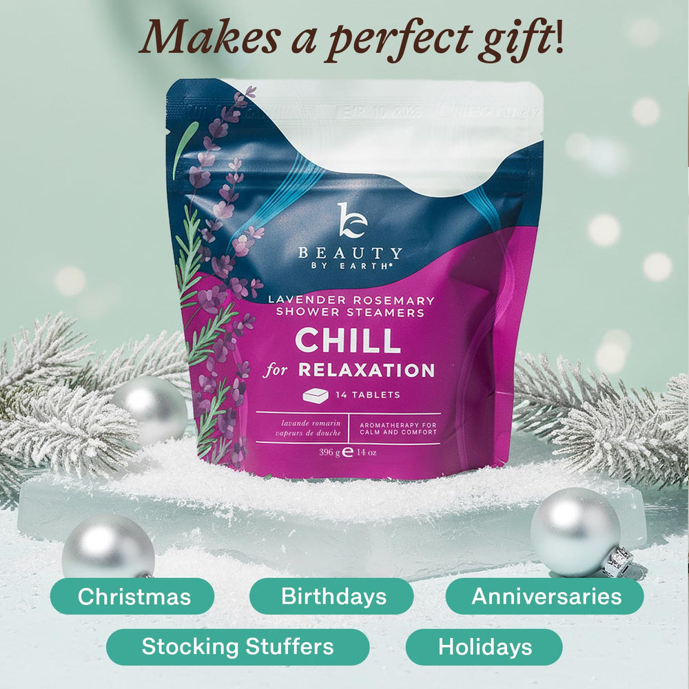 Beauty by Earth gift-ready lavender shower steamers for holidays and occasions