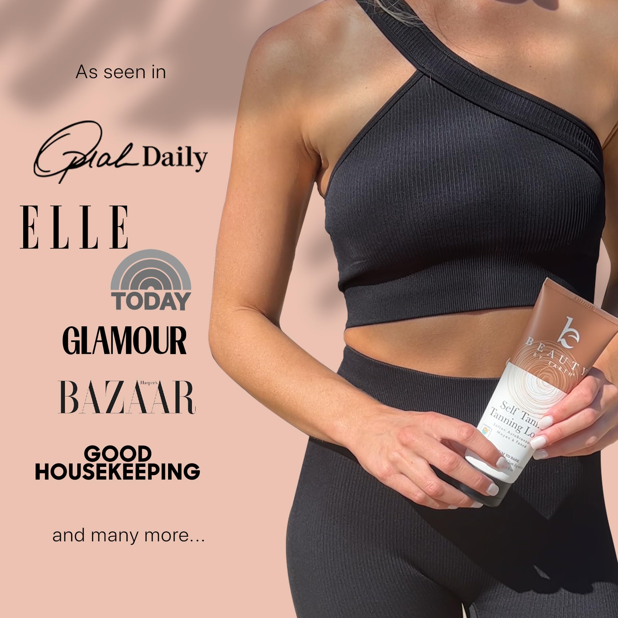 Beauty by Earth skin-care ritual with a sunless tan finish.