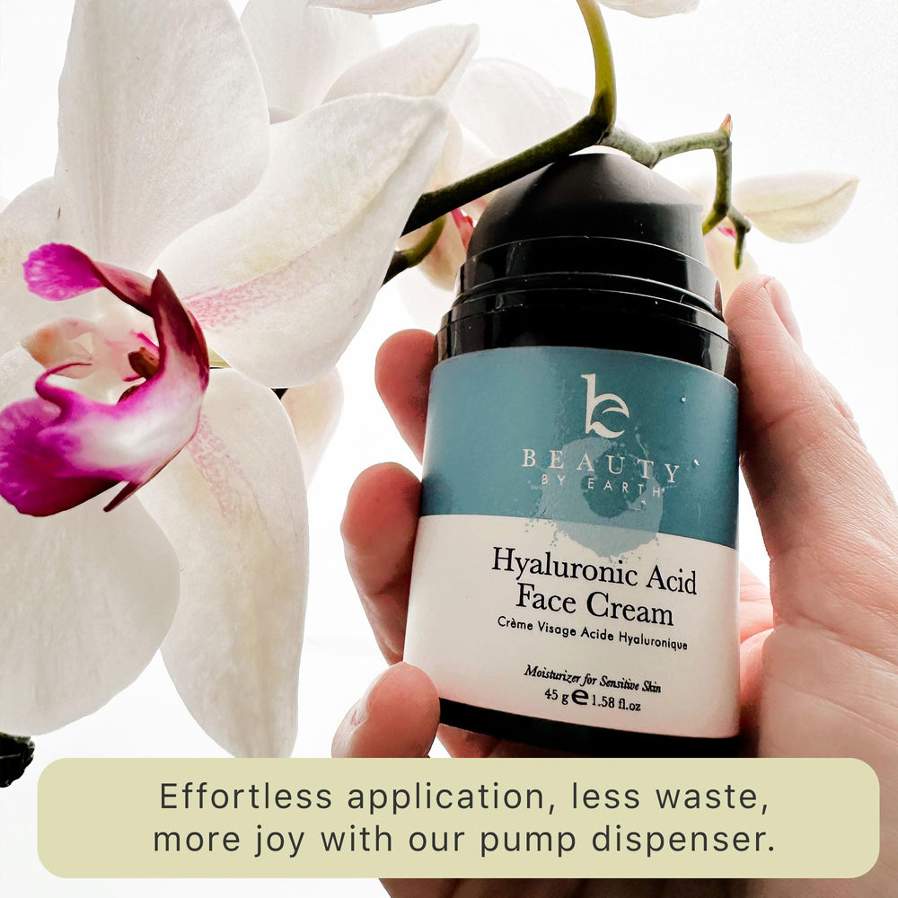 Beauty by Earth skin-smoothing effect closeup suggesting reduced dryness