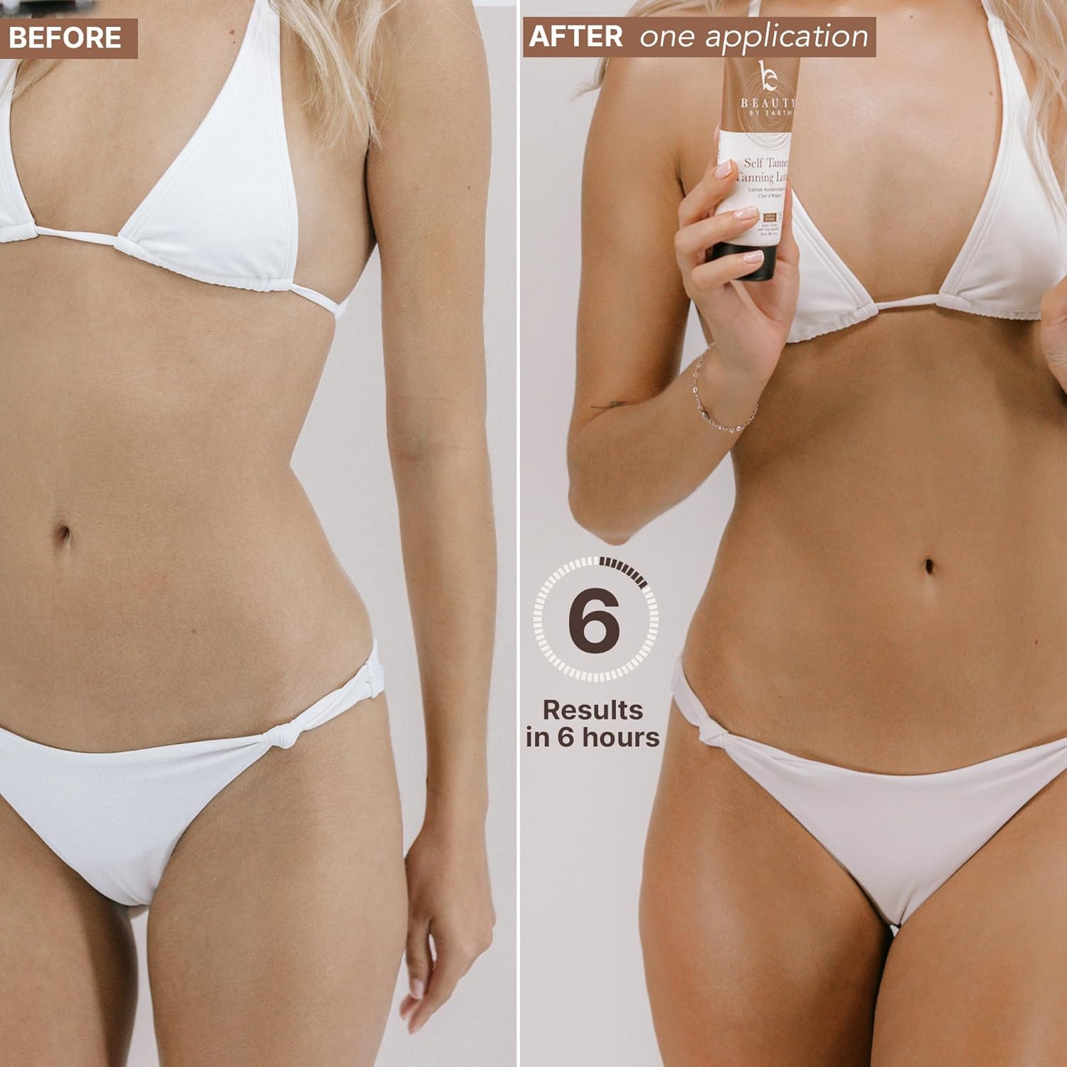 Beauty by Earth tanning mitt ensures smooth, streak-free application for even bronze.