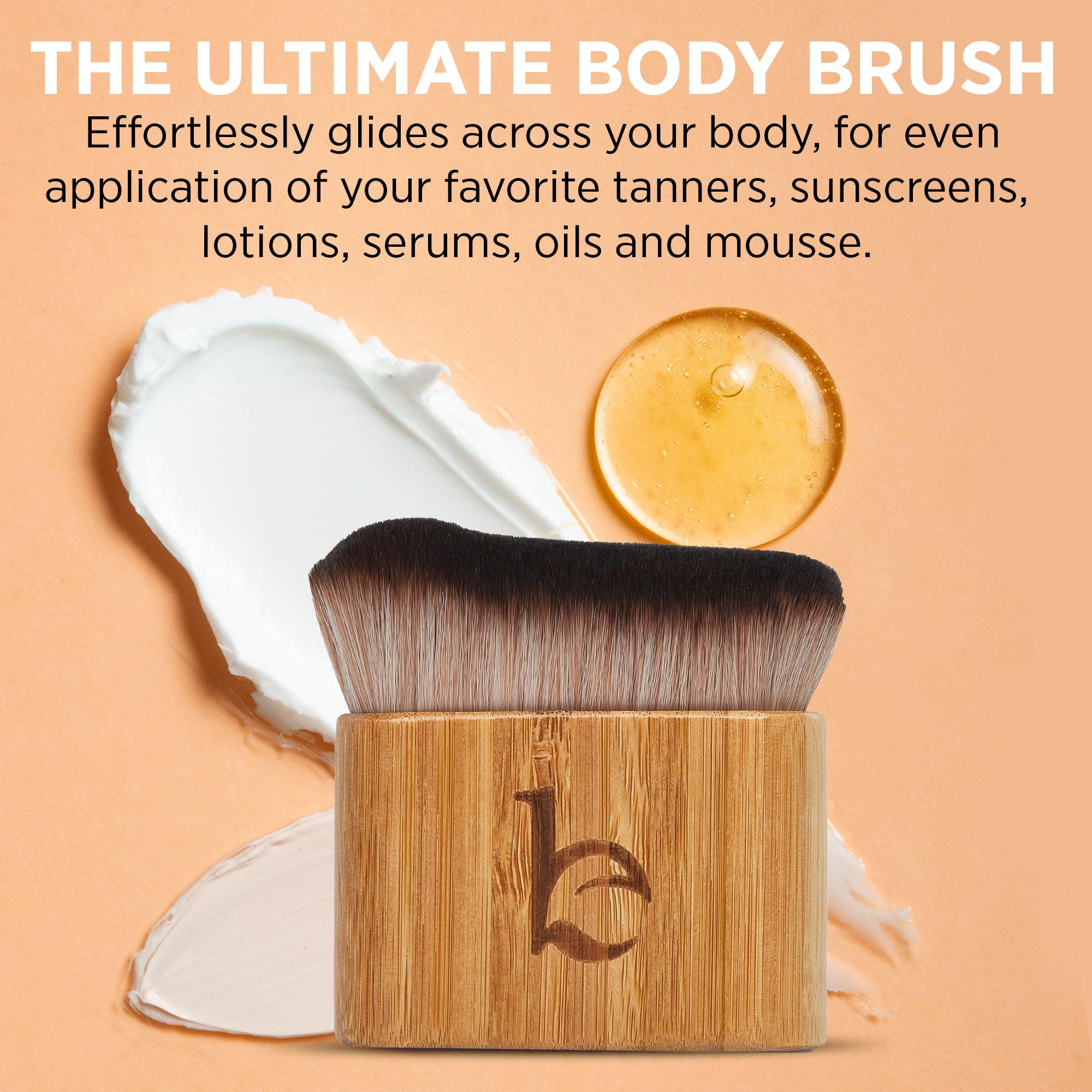 Beauty by Earth Ultra Soft Self Tanner Brush ideal for body makeup and self-tanner use.