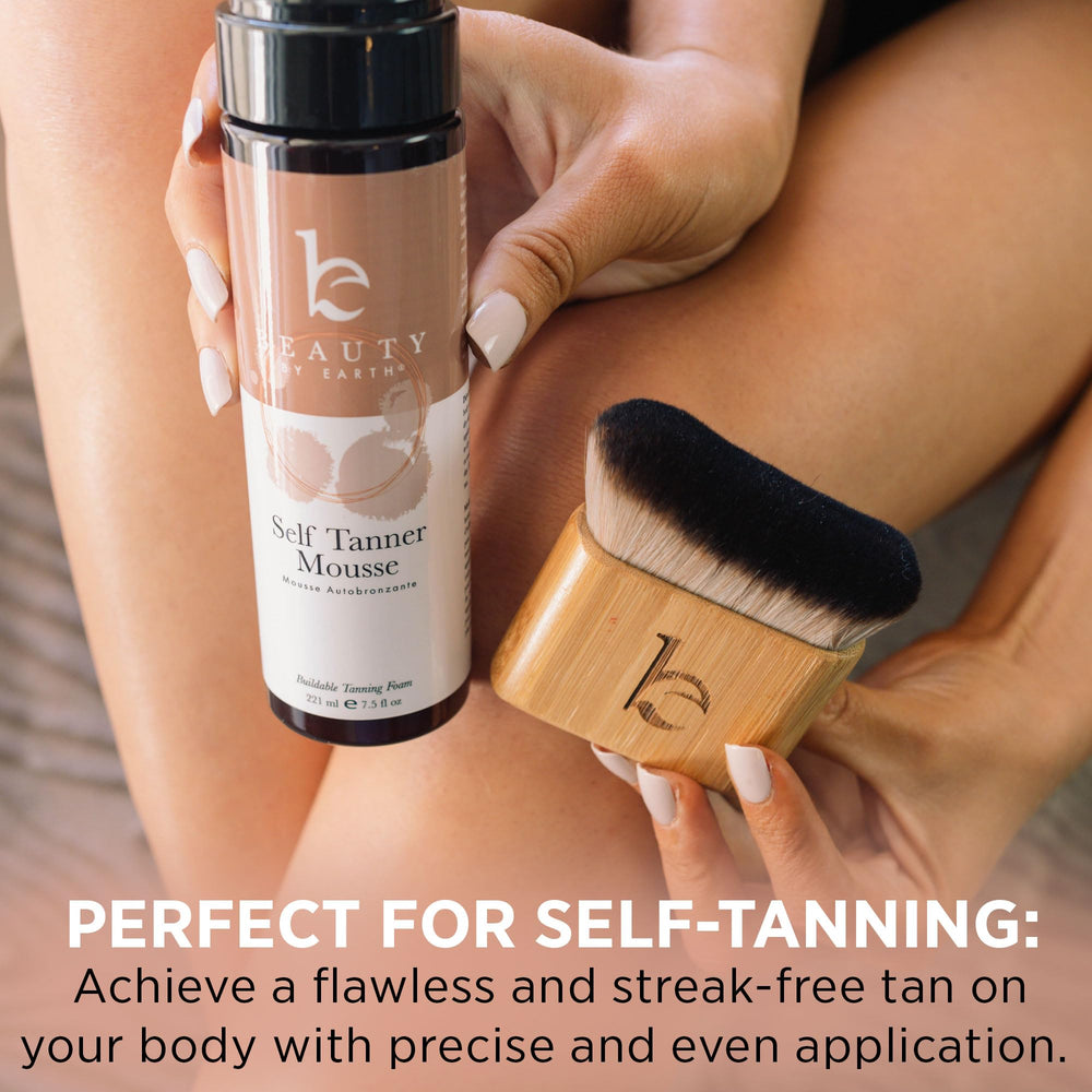 Beauty by Earth Ultra Soft Self Tanner Brush perfect for face and body blending.