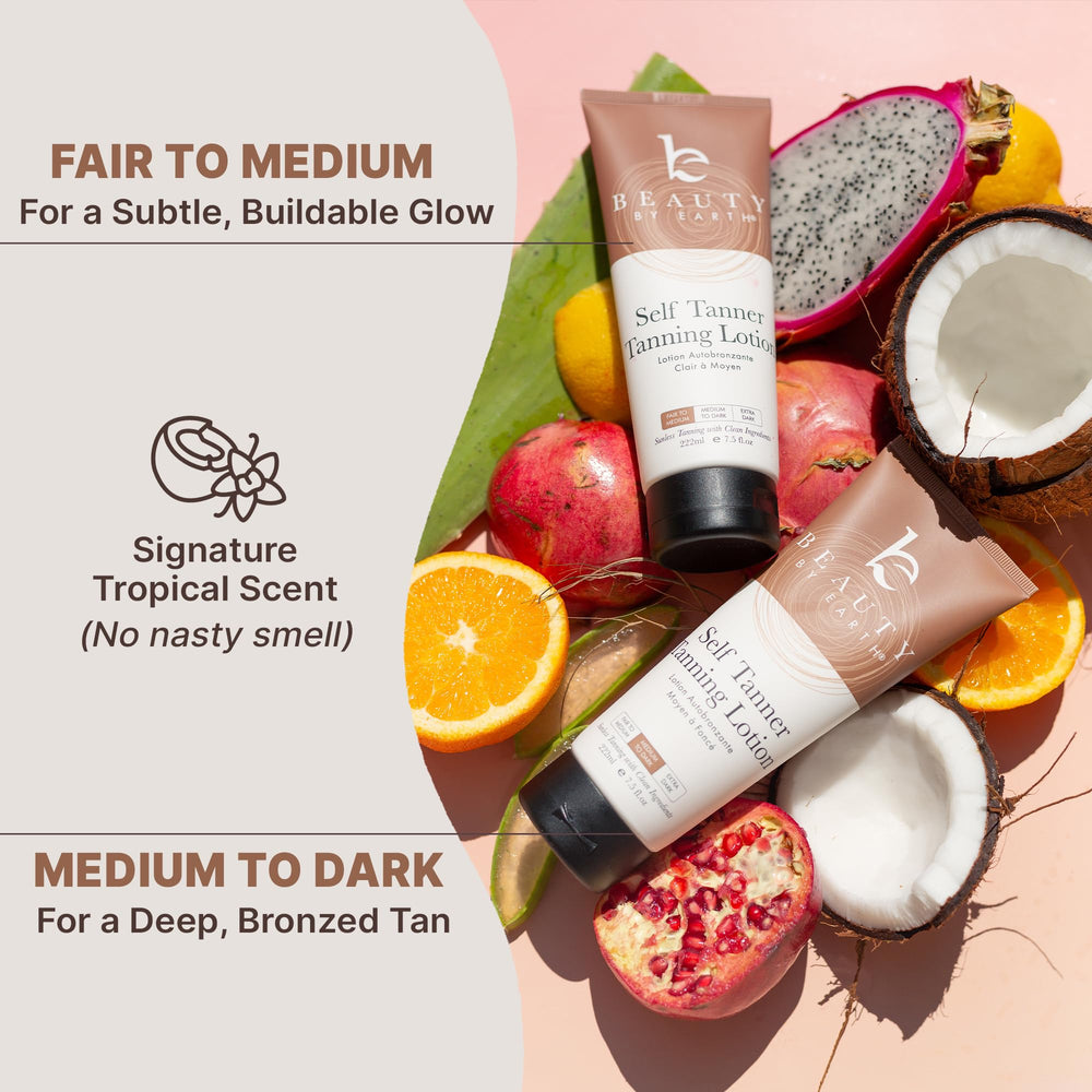 Beauty by Earth natural formula with organic botanicals for skin care.