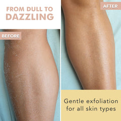 Close-up of Beauty by Earth scrub texture with visible sugar grains for exfoliation.