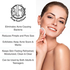 Beauty Facial Extreme acne pads packaging front highlighting clinical-grade formula.