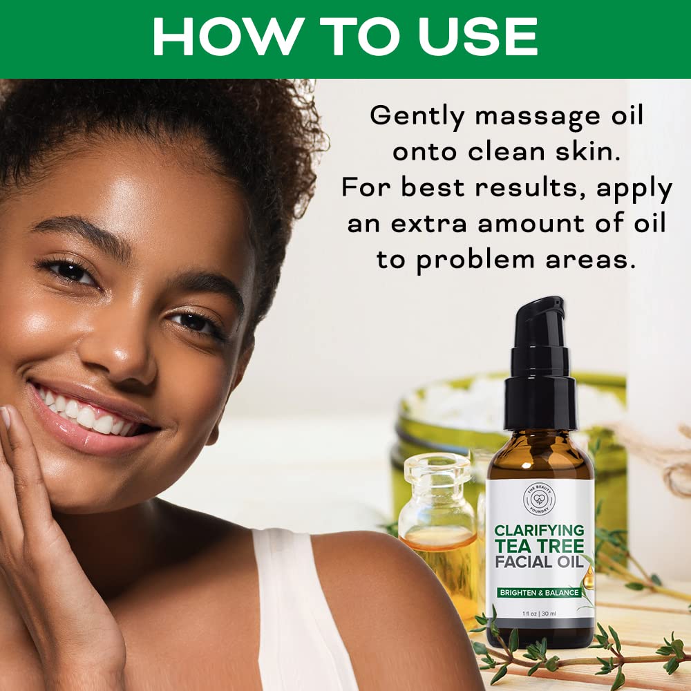 Beauty Foundry Tea Tree Oil application routine, nightly use for calmer skin