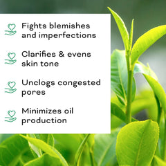 Beauty Foundry Tea Tree Oil ingredients glass bottle, enriched with Vitamin E for nourishment