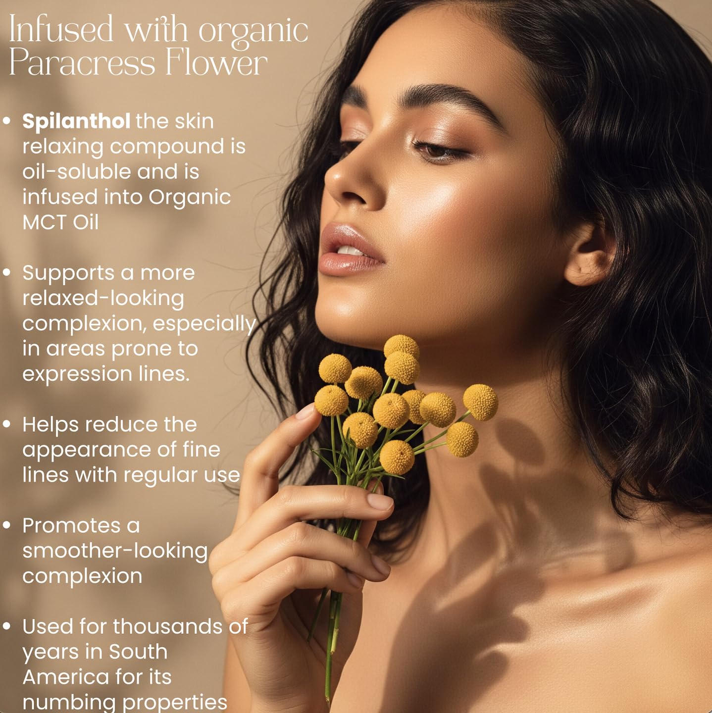 Beauty Glow facial oil application—gentle massage for smoother skin.