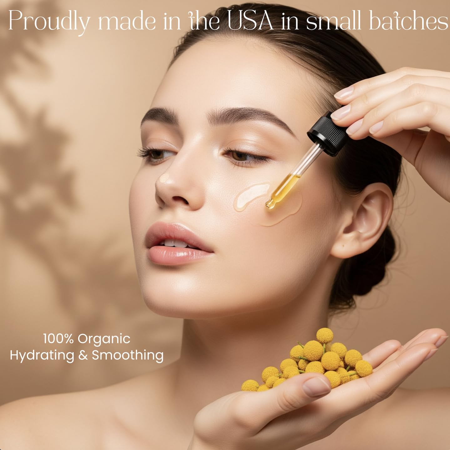 Beauty Glow glowing skin after use—subtle radiance and hydrated look.