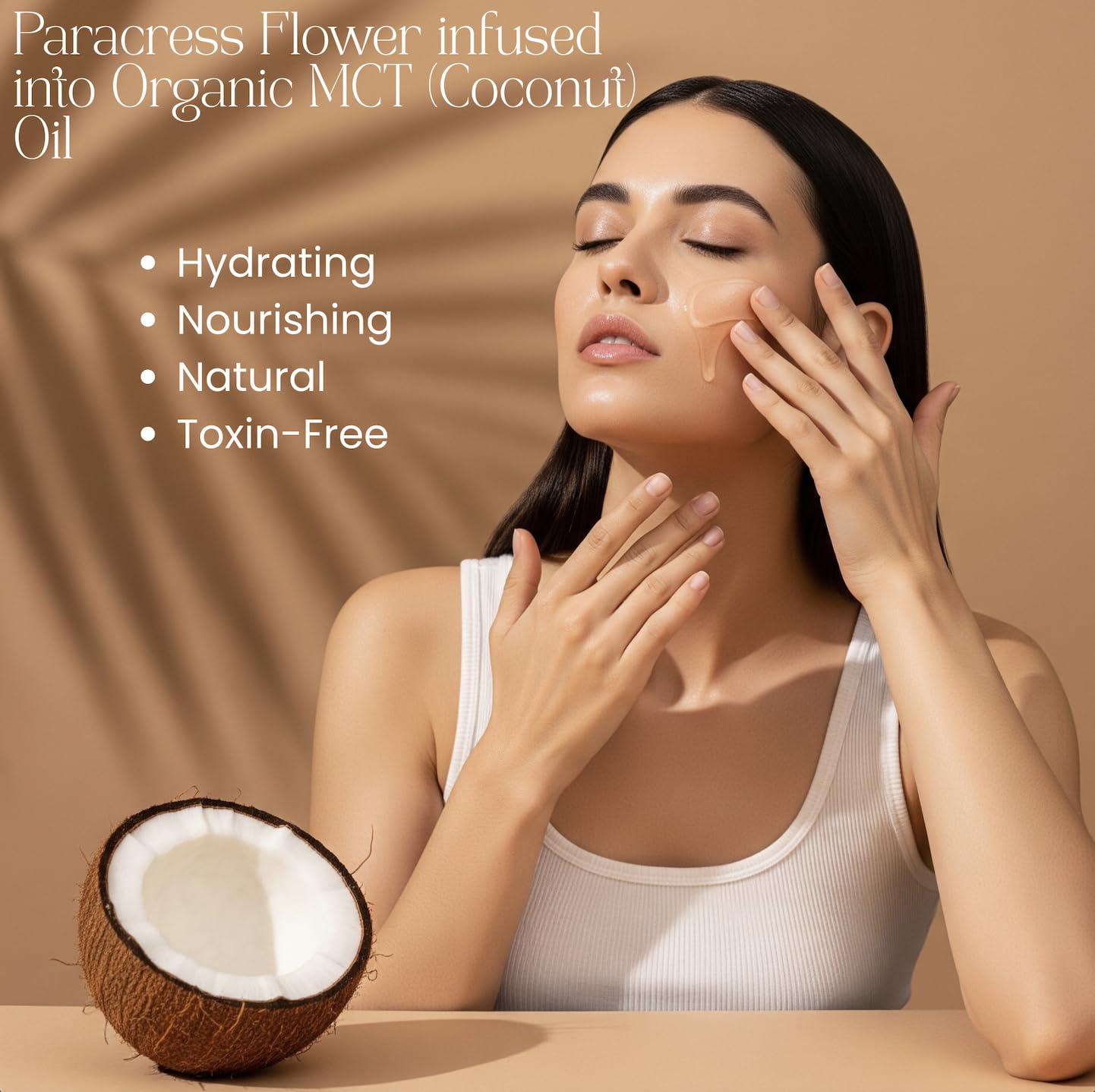 Beauty Glow paracress flowers close-up—natural extract with anti-aging potential.