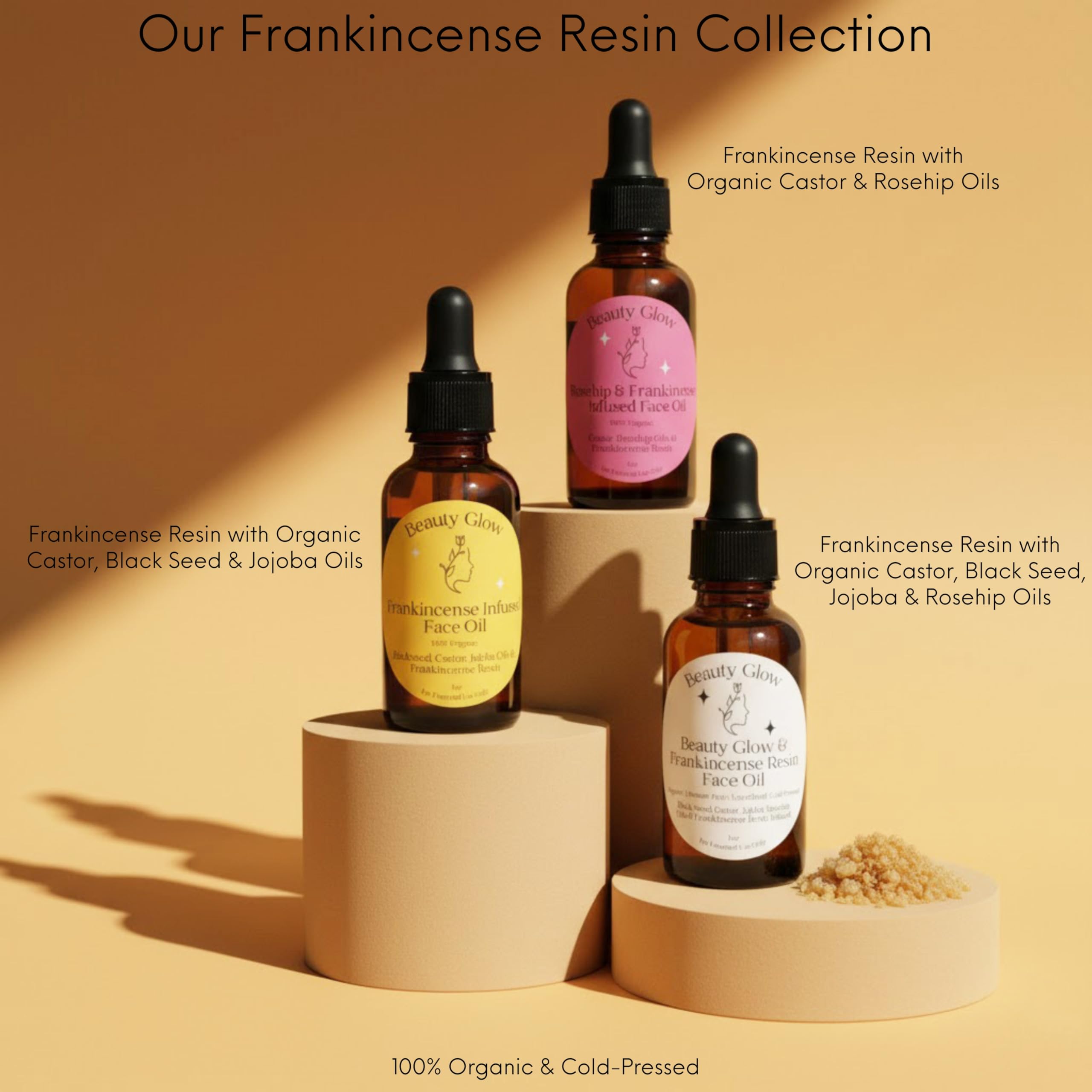 Beauty Glow USA-made small-batch label signaling quality and artisanal care