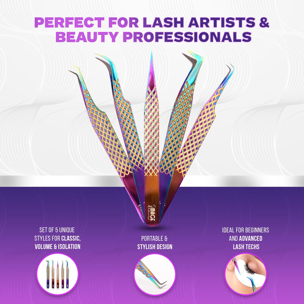 Beauty Insight classic volume tweezers help you shape fans efficiently