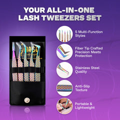 Beauty Insight curved tweezers provide smooth lash application with controlled touch