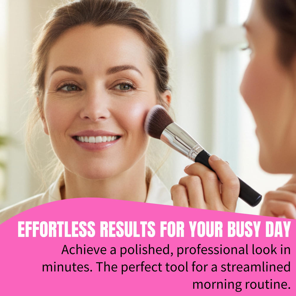 Beauty Junkees angled blush brush ideal for cream formulas and bronzer