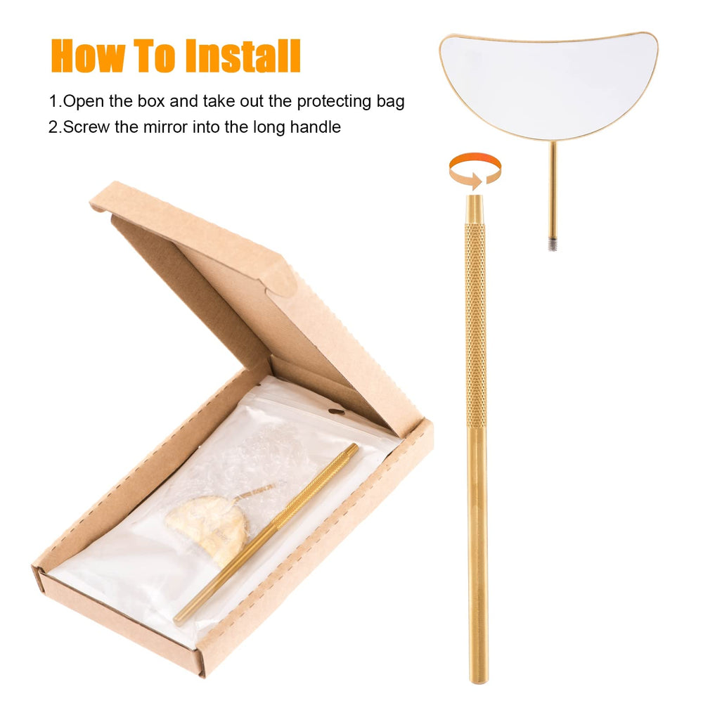 Beauty Junko Pro travel-friendly lash mirror fits easily in bags for on-the-go lashing.