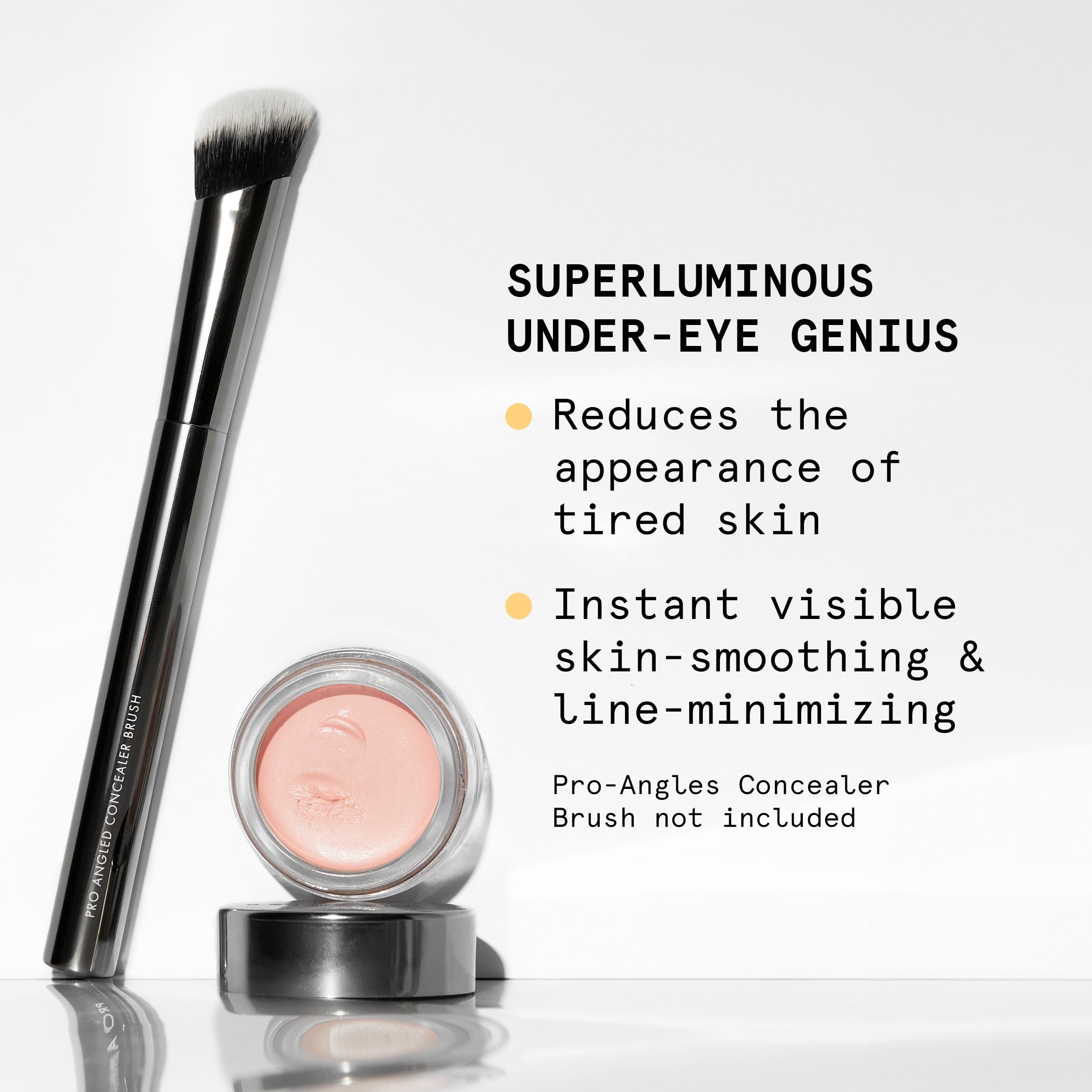 Beauty Pie 4ml tube of under-eye corrector shown as travel-friendly size